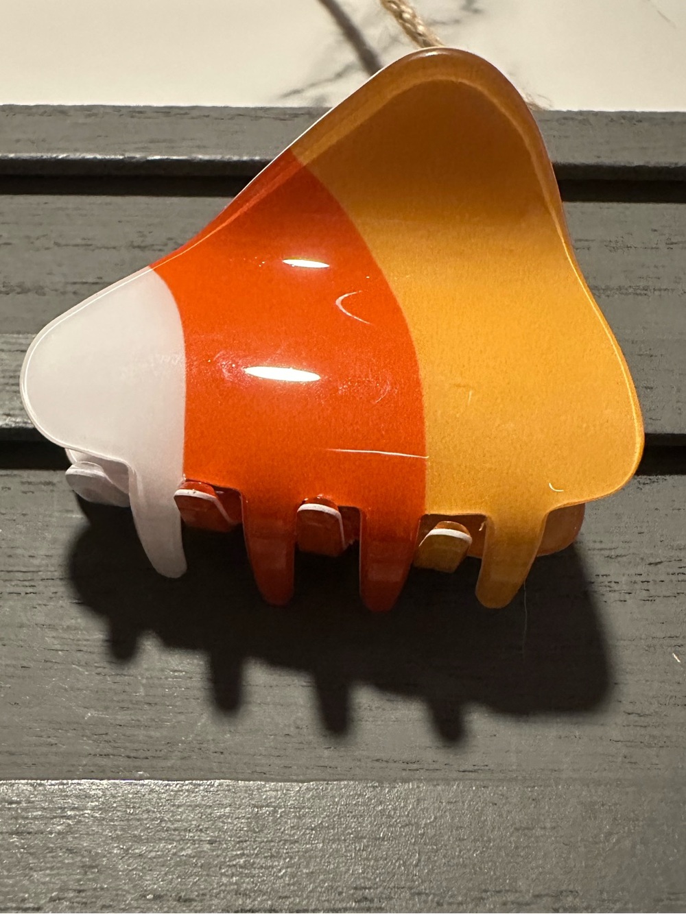 Candy Corn Hair Claw Small